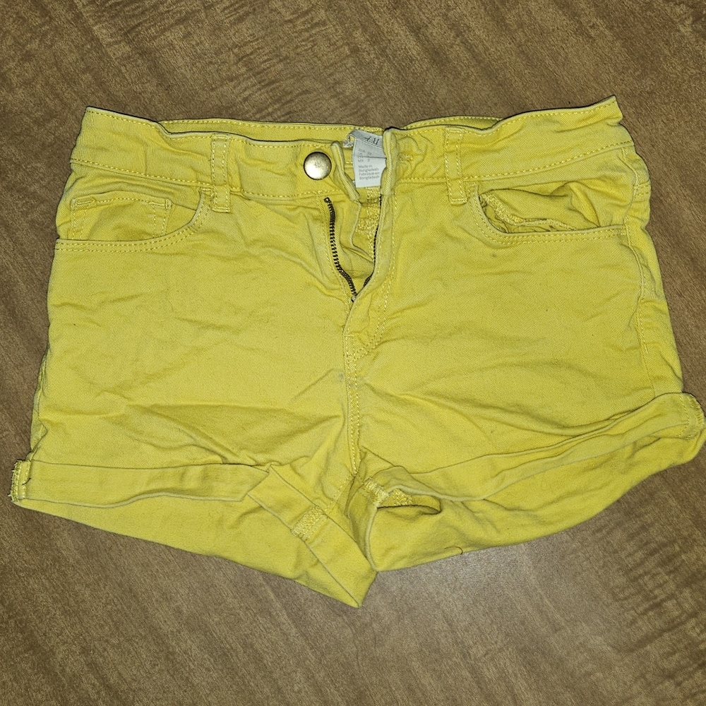 Size 2 H&M Bright Yellow Shorts